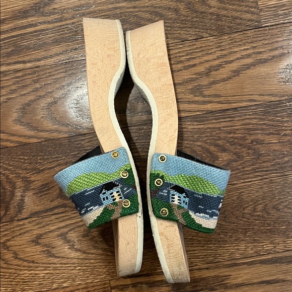 Dr Scholls made in Italy 9 Scenic Embroidered Slide Sandals - Picture 3 of 3